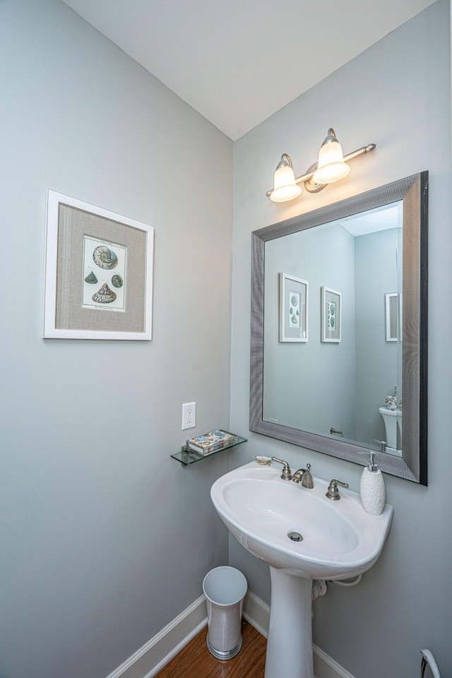 125 Pier View St Unit 408, Charleston, SC 29492 - bathroom with baseboards and wood finished floors