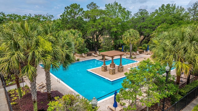 125 Pier View St Unit 408, Charleston, SC 29492 - community pool featuring view of wooded area and a patio area