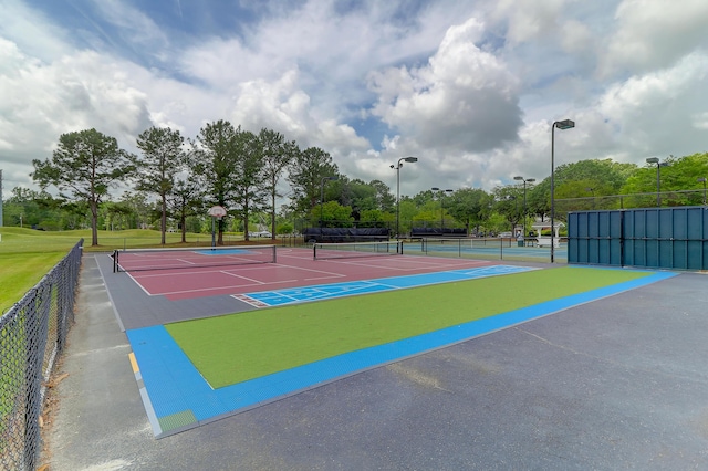 view of tennis court