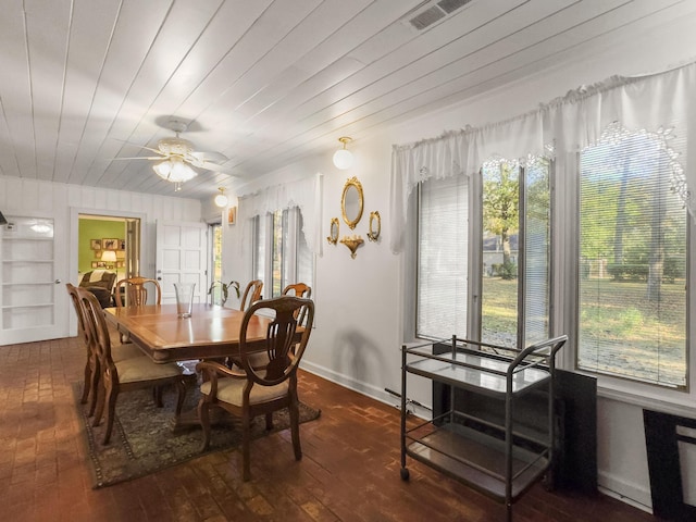 1104 2nd Ave, Kingstree, SC 29556 - dining room featuring plenty of natural light and ceiling fan
