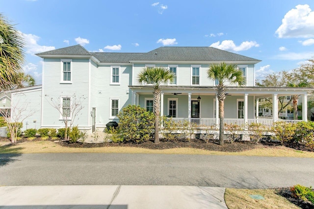 view of front of home with a porch