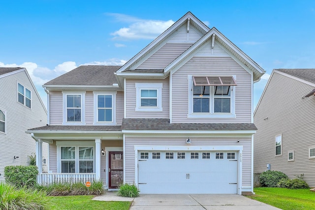 531 Crossland Dr, Moncks Corner, SC 29461 - view of front of house featuring concrete driveway, a garage, and covered porch
