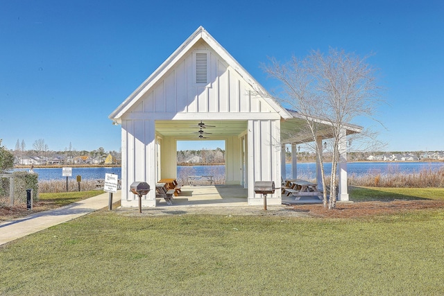 531 Crossland Dr, Moncks Corner, SC 29461 - view of property's community with a lawn, a water view, and a gazebo