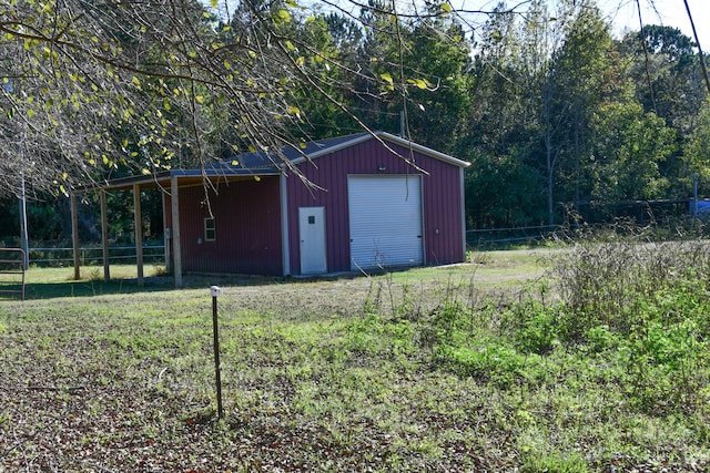 view of outdoor structure