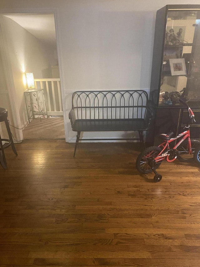 bedroom with wood finished floors