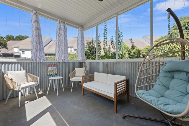 sunroom / solarium featuring a wealth of natural light