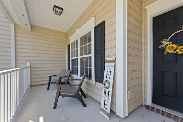 balcony with a porch