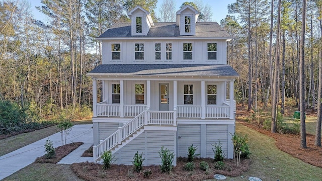 view of front of house with a porch