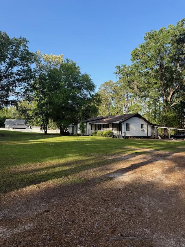 3637 Prices Bridge Ln, Walterboro, SC 29488 - view of green lawn featuring driveway
