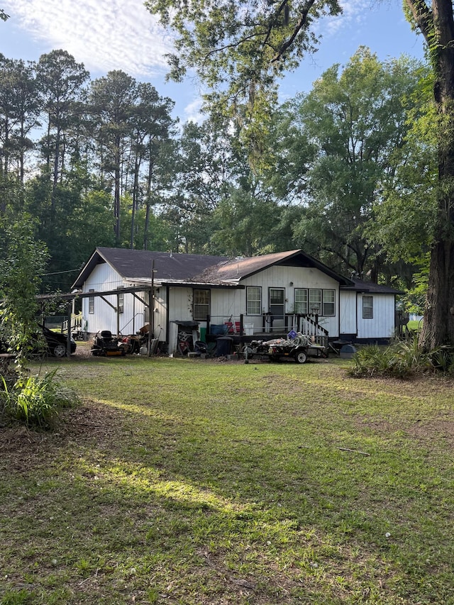 3637 Prices Bridge Ln, Walterboro, SC 29488 - view of front of property with a front yard
