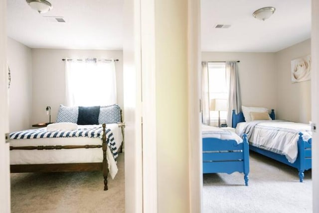 bedroom featuring carpet