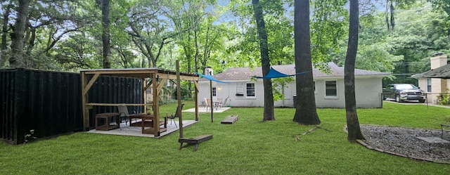 view of yard featuring a patio