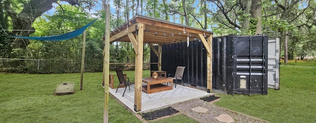 view of yard featuring a patio area