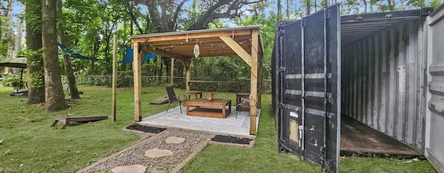 view of yard featuring a patio