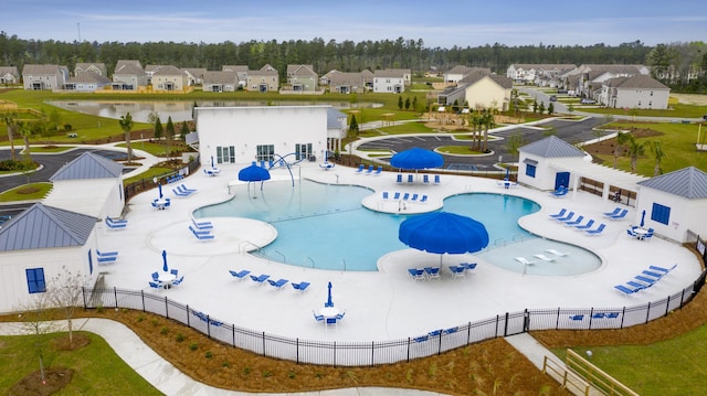 261 Celestial Blvd, Summerville, SC 29486 - community pool with fence, a residential view, and a water view