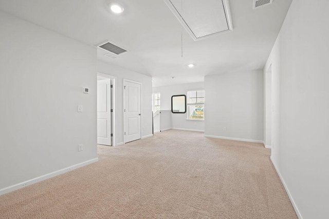 261 Celestial Blvd, Summerville, SC 29486 - empty room with attic access, light carpet, baseboards, and recessed lighting