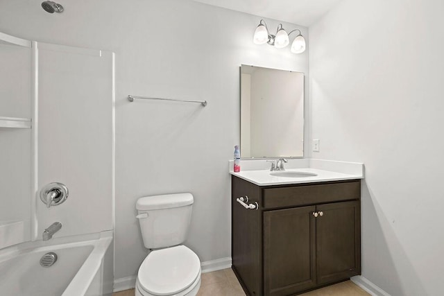 261 Celestial Blvd, Summerville, SC 29486 - full bath with toilet, vanity, baseboards, and shower / washtub combination