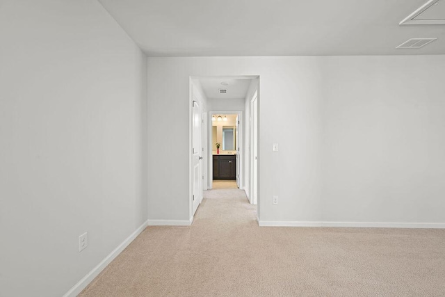 261 Celestial Blvd, Summerville, SC 29486 - empty room featuring attic access, light carpet, and baseboards
