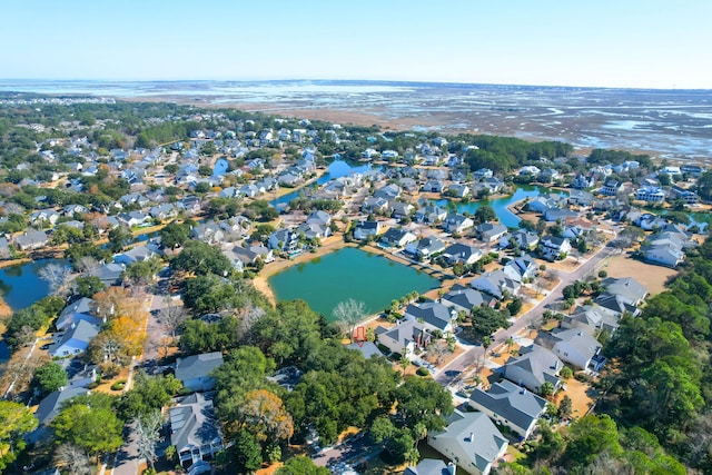 2257 Magnolia Meadows Dr, Mount Pleasant, SC 29464 - aerial view of property's location with a large body of water and nearby suburban area