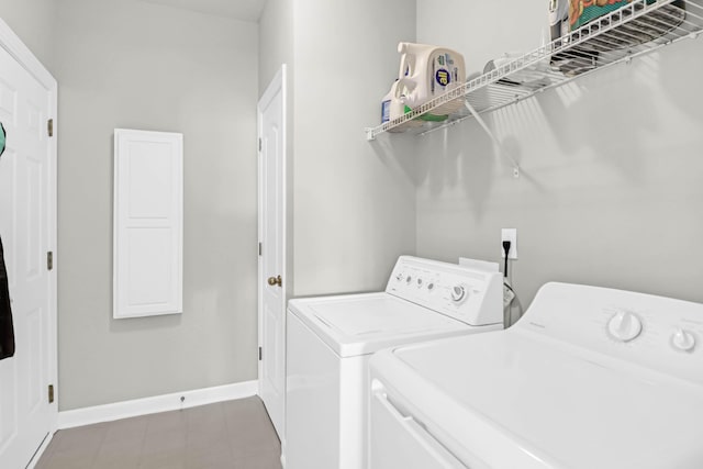 2257 Magnolia Meadows Dr, Mount Pleasant, SC 29464 - laundry area with washer and dryer and baseboards