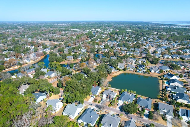 2257 Magnolia Meadows Dr, Mount Pleasant, SC 29464 - aerial view of property's location featuring a nearby body of water and nearby suburban area