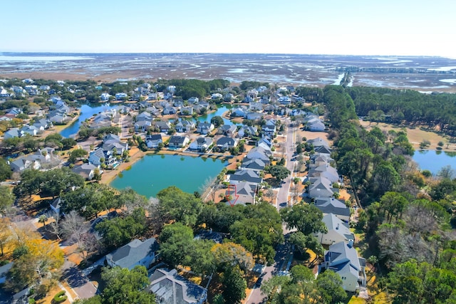 2257 Magnolia Meadows Dr, Mount Pleasant, SC 29464 - aerial overview of property's location with nearby suburban area and a nearby body of water