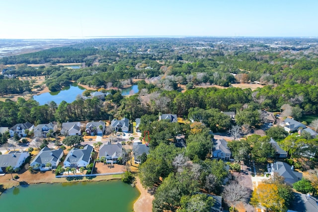 2257 Magnolia Meadows Dr, Mount Pleasant, SC 29464 - aerial view of property's location with a large body of water and nearby suburban area