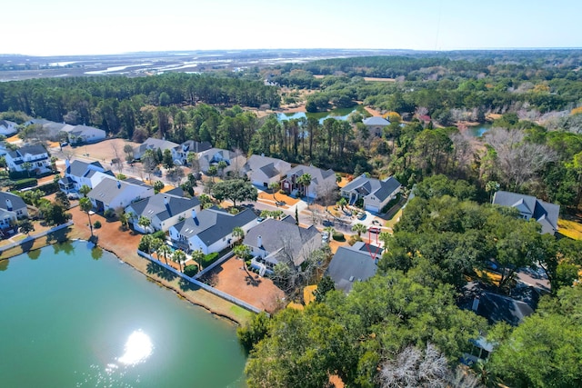 2257 Magnolia Meadows Dr, Mount Pleasant, SC 29464 - aerial overview of property's location featuring nearby suburban area and a large body of water