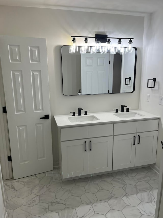 bathroom featuring vanity