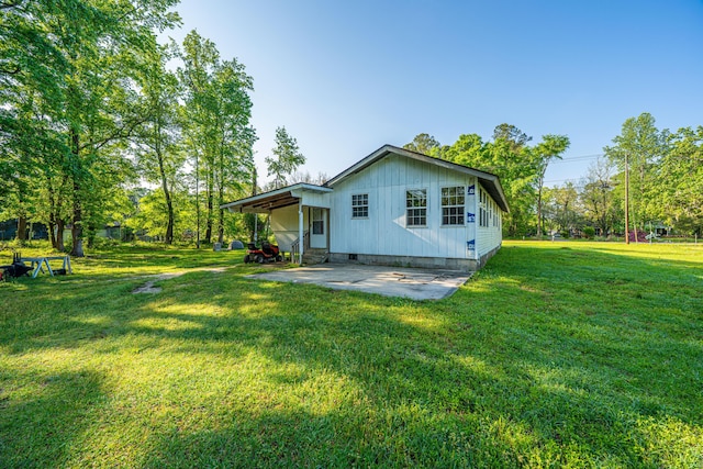 11341 Cottageville Hwy, Cottageville, SC 29435 - rear view of property with a yard, entry steps, and crawl space