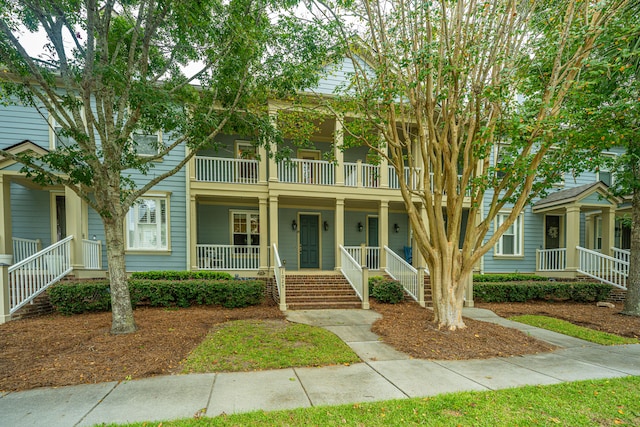 view of front of home with a porch