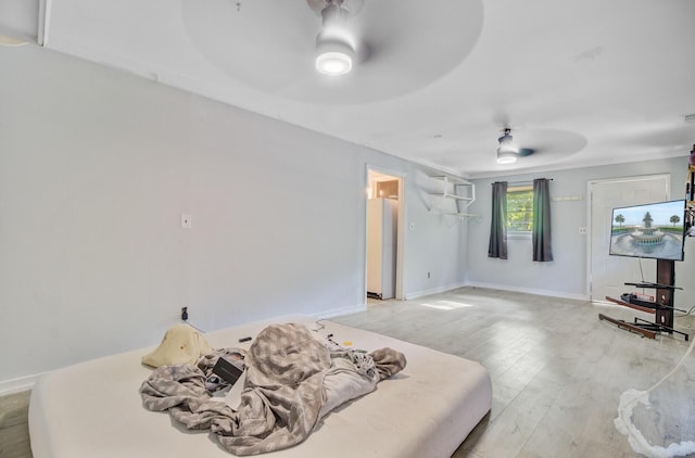 7074 W Constellation Dr, North Charleston, SC 29418 - bedroom featuring light wood-style floors, a ceiling fan, and crown molding