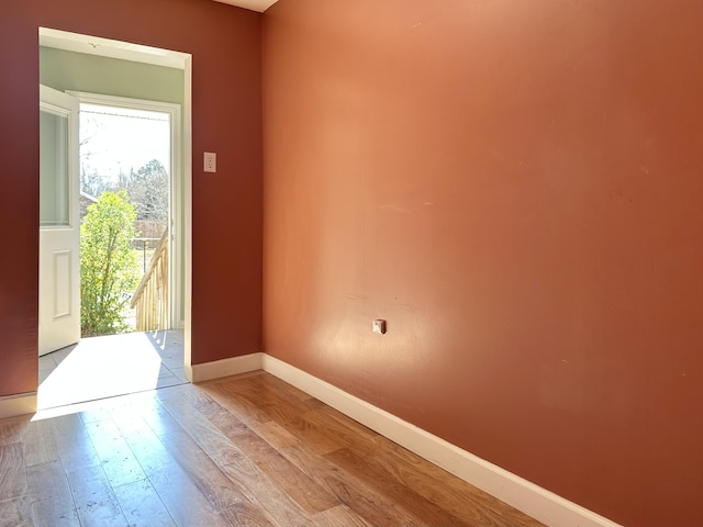 entryway with light wood-type flooring