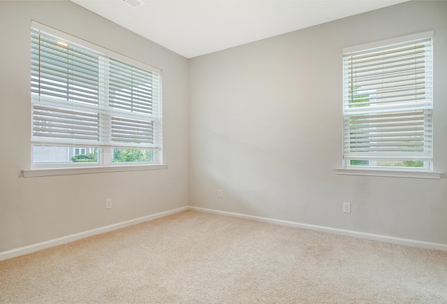 spare room featuring carpet floors