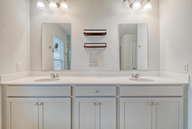 bathroom with vanity