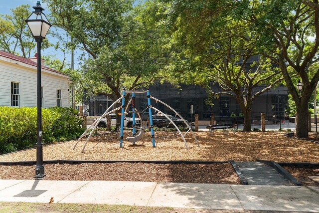 view of community jungle gym