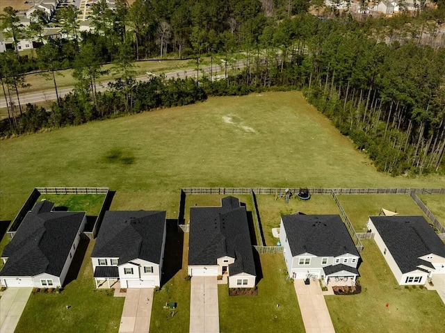 drone / aerial view featuring a residential view