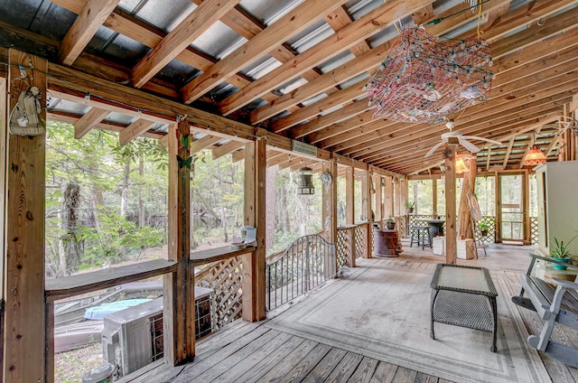 1373 Bridge St, Branchville, SC 29432 - view of unfurnished sunroom