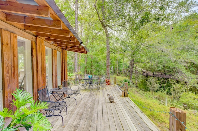 1373 Bridge St, Branchville, SC 29432 - deck with outdoor dining area