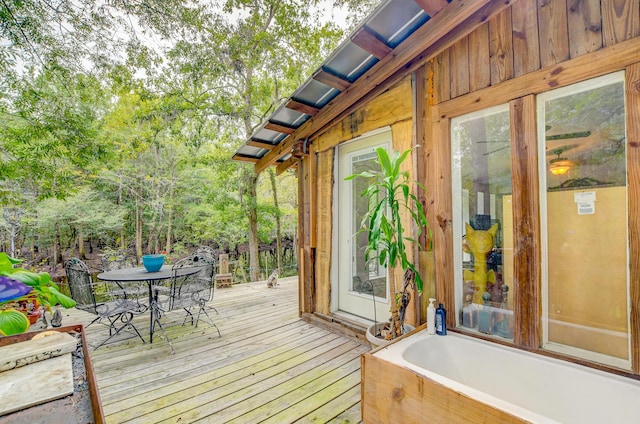 1373 Bridge St, Branchville, SC 29432 - deck with outdoor dining area