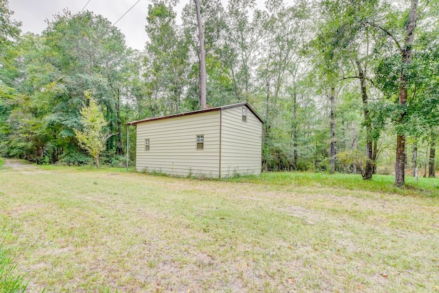 1373 Bridge St, Branchville, SC 29432 - view of green lawn featuring an outbuilding