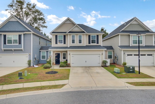 craftsman-style house with a garage