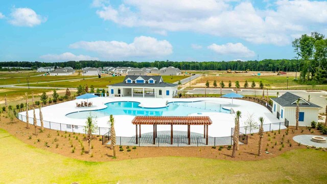 view of pool with a patio area