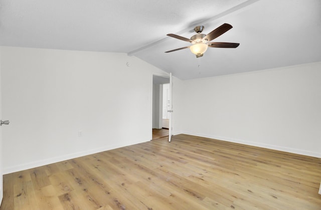 509 Hill St, Moncks Corner, SC 29461 - spare room featuring a ceiling fan, light wood-type flooring, and baseboards