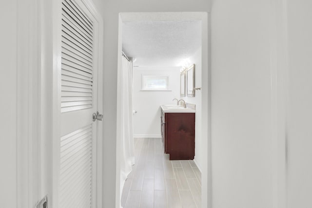 509 Hill St, Moncks Corner, SC 29461 - hall with baseboards and a sink