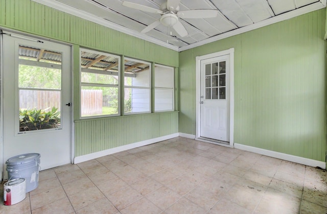509 Hill St, Moncks Corner, SC 29461 - unfurnished sunroom with ceiling fan