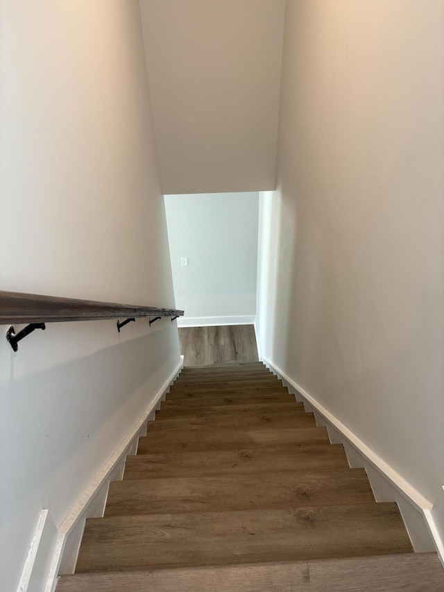 819 Burger St, Charleston, SC 29407 - stairs with wood finished floors