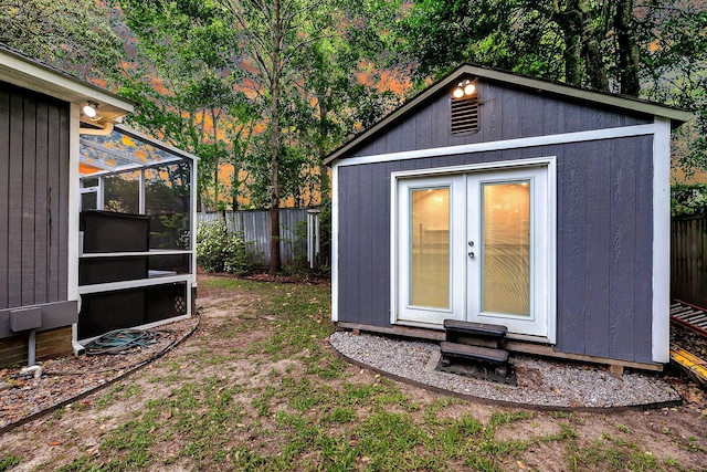 8 Pony Ln, Charleston, SC 29407 - view of outdoor structure with a sunroom