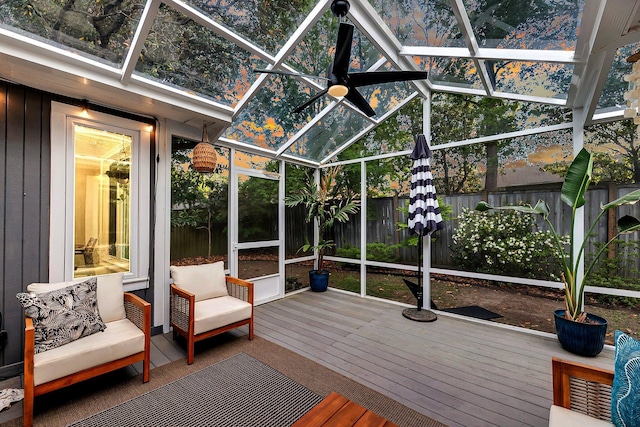 8 Pony Ln, Charleston, SC 29407 - sunroom / solarium with ceiling fan and vaulted ceiling