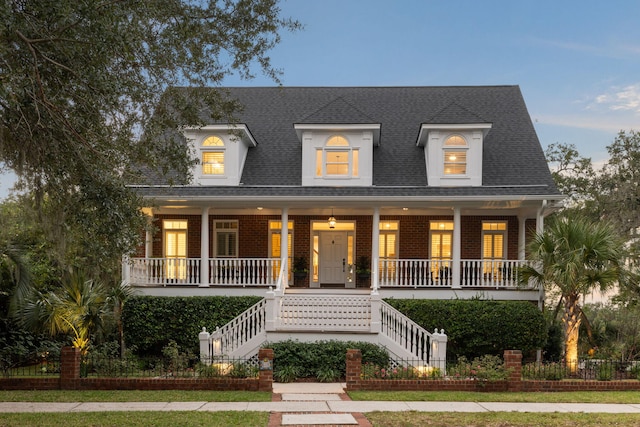 view of front of house with a porch